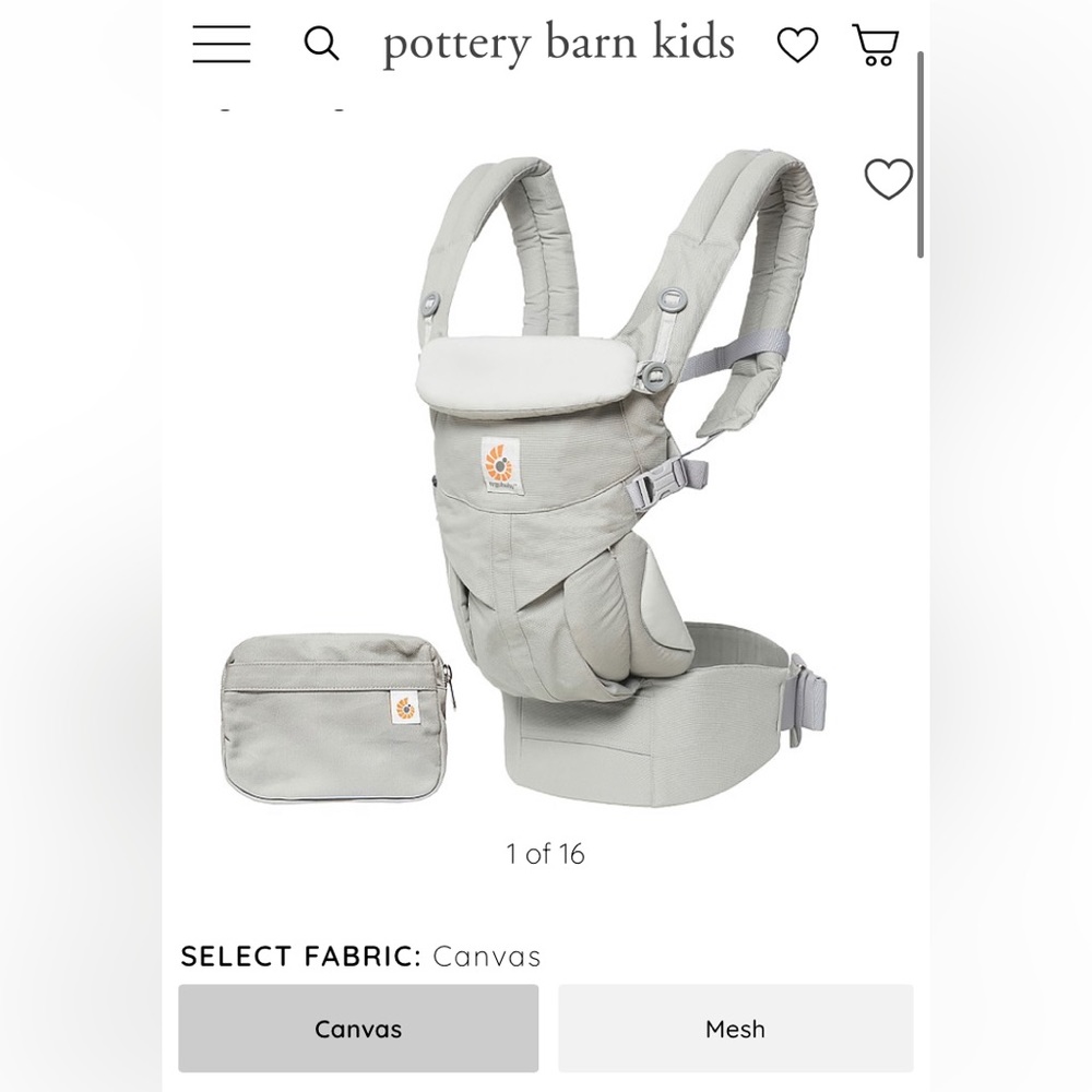 Pottery barn children’s carrier